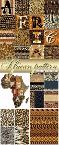  African texture, vector backgrounds 