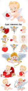  Cupid, Valentine's Day, angels with hearts 