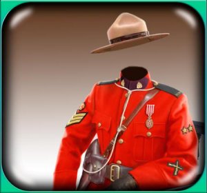  Костюм фотошоп - Канадский офицер 
